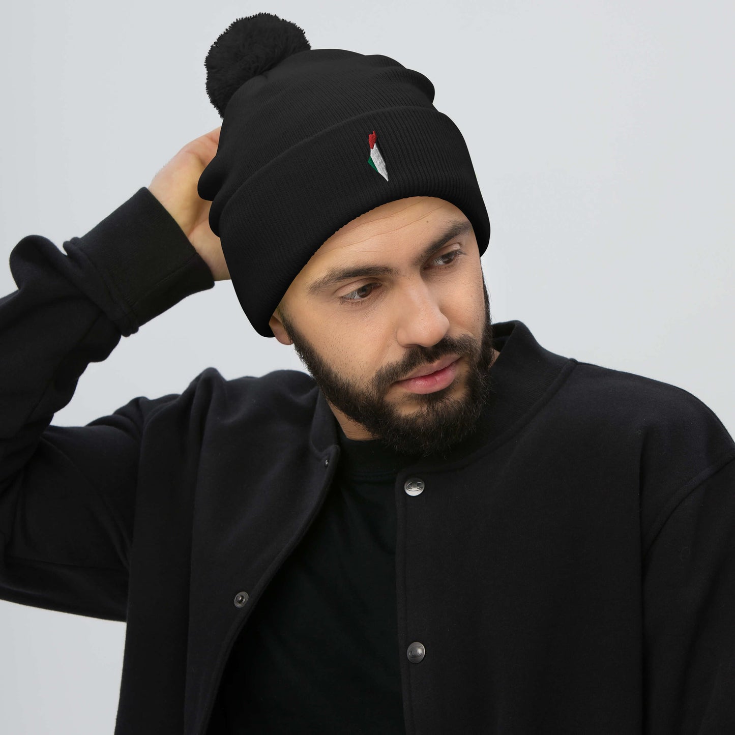 Palestinian Map Pom-Pom Beanie By Halal Cultures
