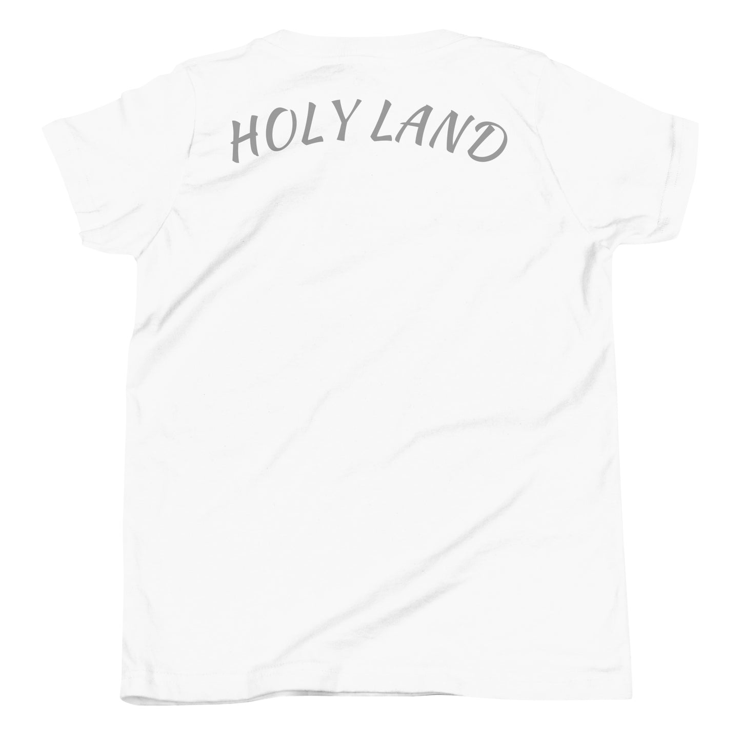 Holy Land + فلسطين For Youth Short Sleeve T-Shirt By Halal Cultures